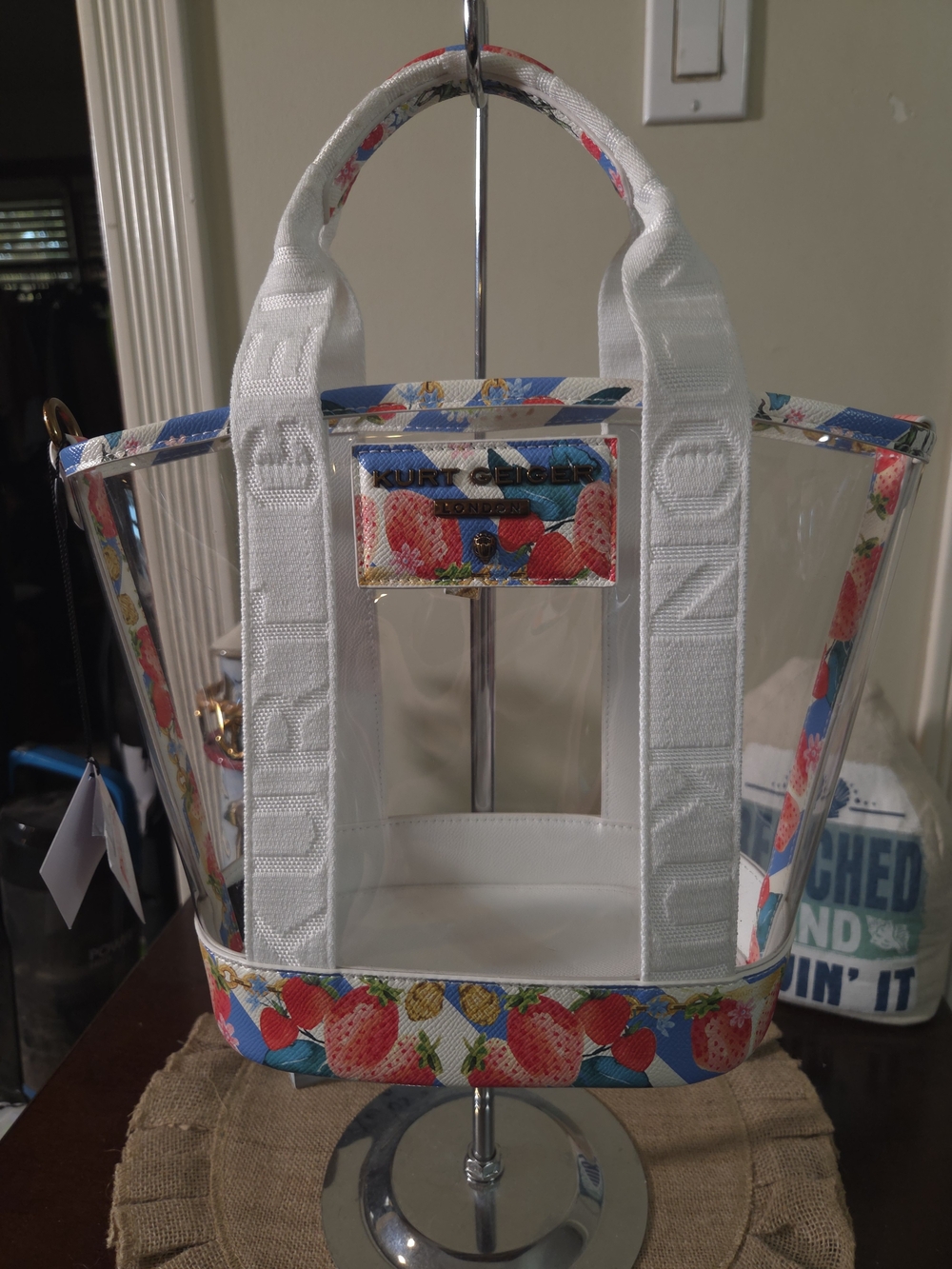 NWT Kurt Geiger Hampstead Vinyl Tote - Picture 2 of 8